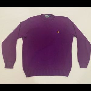 Purple Men’s crewneck sweater by Ralph Lauren